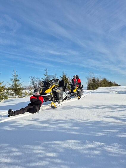 Picture 9 for Activity Quebec City: Guided Snowmobile Tour 4