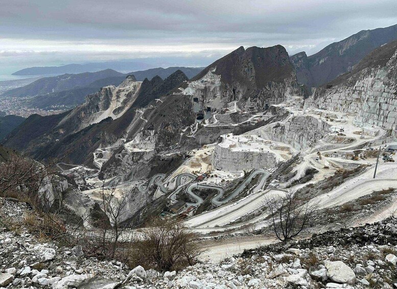 Picture 1 for Activity From Carrara: Marble Quarries Tour by Jeep and Lardo Tasting 3