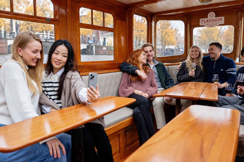 Picture 10 for Activity Amsterdam: Canal Cruise with Unlimited Drinks & Bite option 3