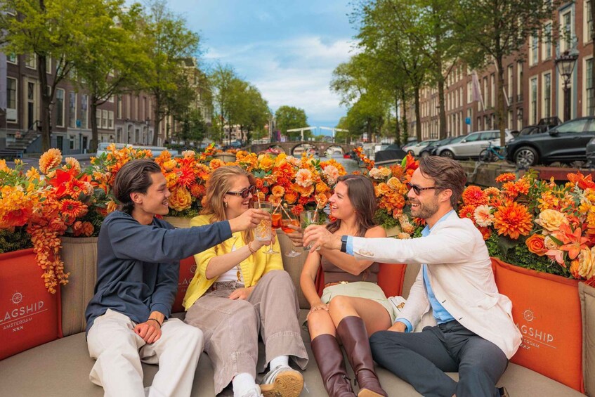 Picture 3 for Activity Amsterdam: Canal Cruise with Unlimited Drinks & Bite option 3