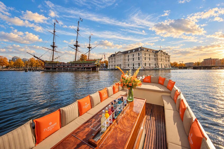 Picture 1 for Activity Amsterdam: Canal Cruise with Unlimited Drinks & Bite option 5