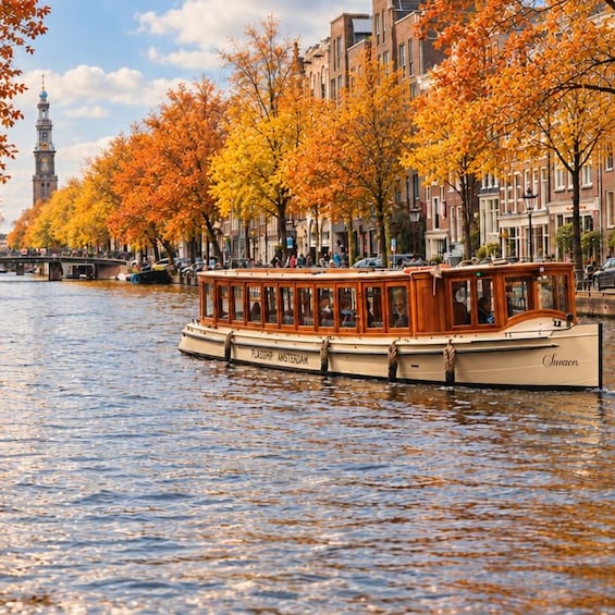 Amsterdam: Canal Cruise with Unlimited Drinks & Bite option 1