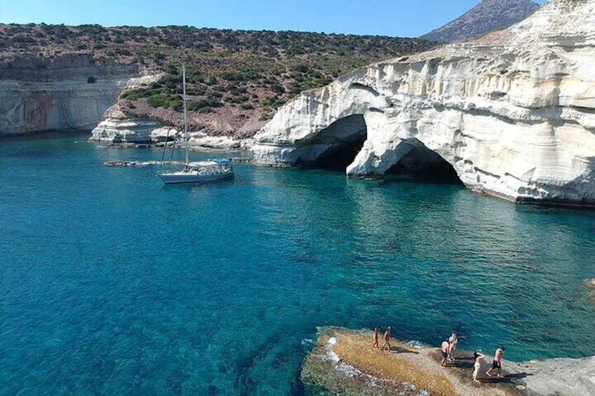 Our 55-foot sailing yacht in Kleftiko 1
