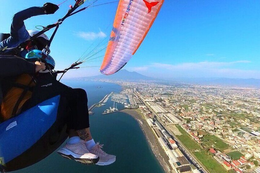 Tandem paraglider Amalfi Coast Monte Faito