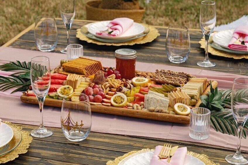 Luxury Private Picnic with Caribbean Cuisine 