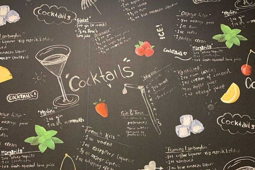 Wall of Cocktails 2