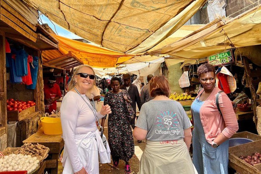 Walking across the local market 5