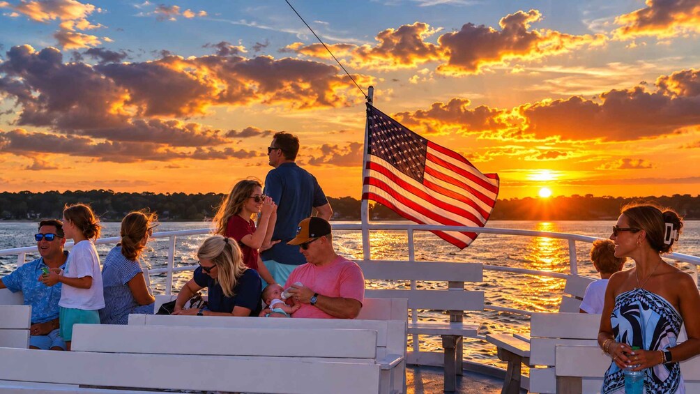 Picture 3 for Activity Hilton Head Island: Sunset Dolphin Cruise 3