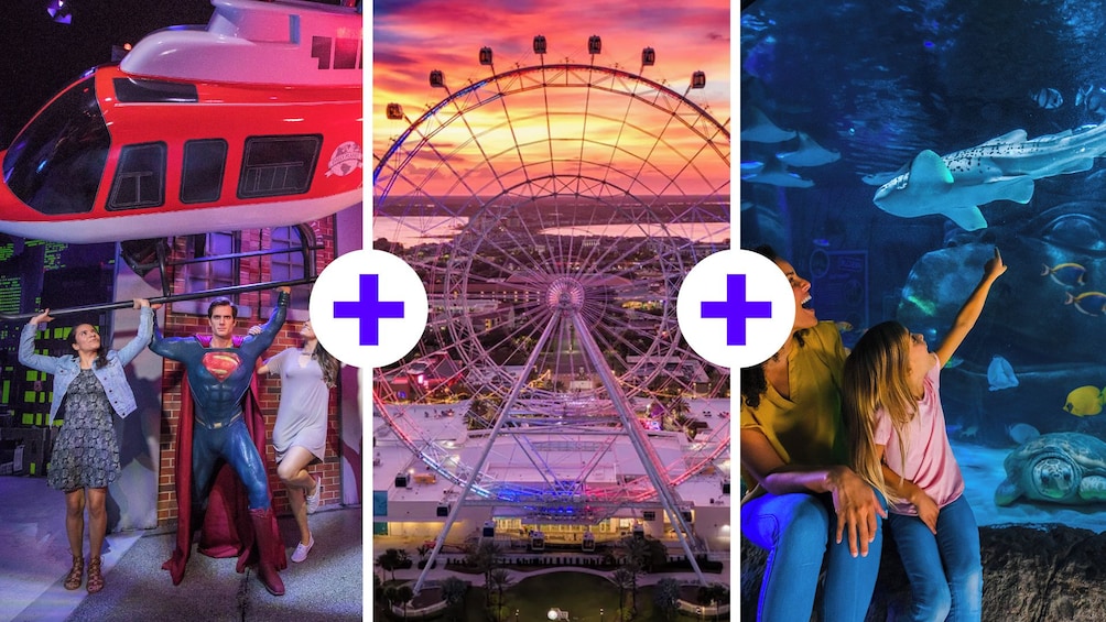 Icon Park: SEA LIFE Aquarium, Madame Tussauds or The Orlando Eye Options 1