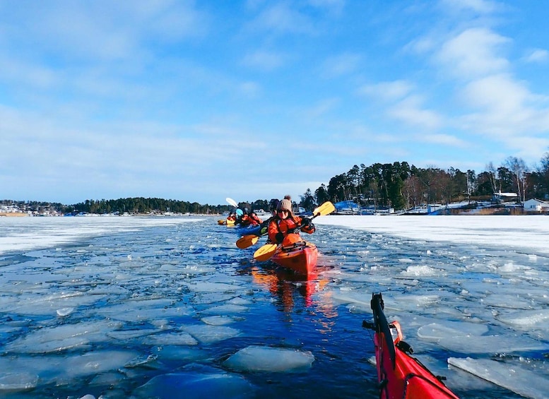 Picture 9 for Activity Stockholm: Winter Kayaking, Swedish Fika, and Hot Sauna 3