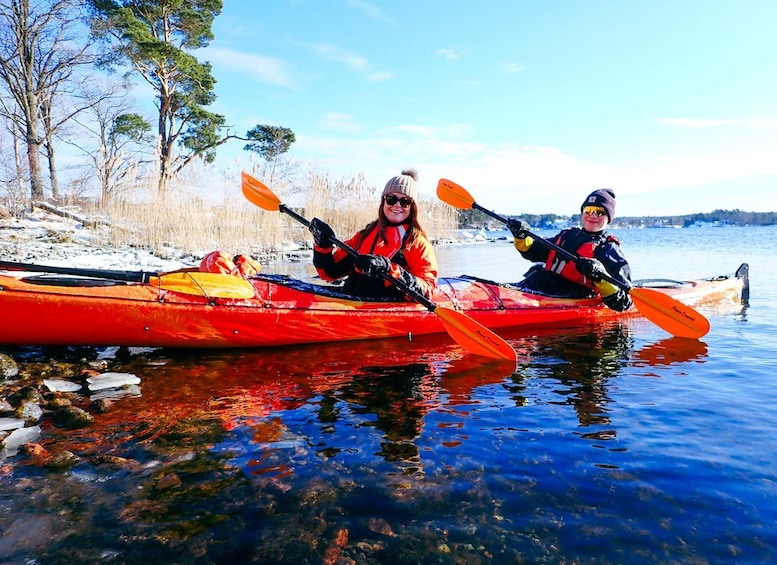 Picture 8 for Activity Stockholm: Winter Kayaking, Swedish Fika, and Hot Sauna 4