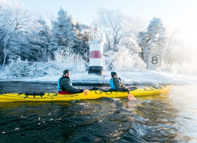 Picture 6 for Activity Stockholm: Winter Kayaking, Swedish Fika, and Hot Sauna 5