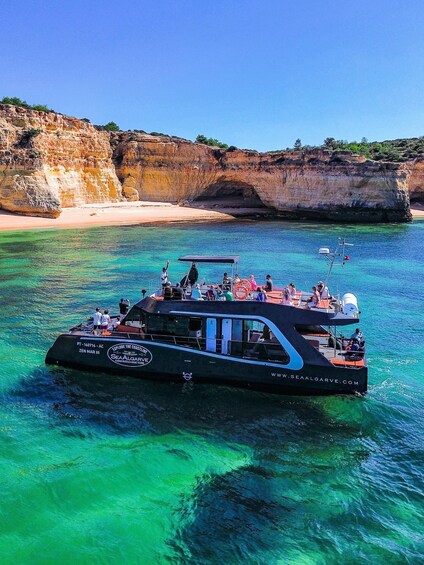 Picture 3 for Activity Albufeira: Coastline and Benagil Caves Tour by Catamaran 2