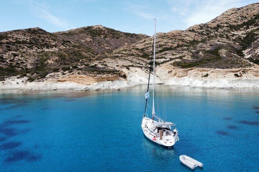2-Day Private Sailing Tour around Milos, Kimolos and Polyaigos 1