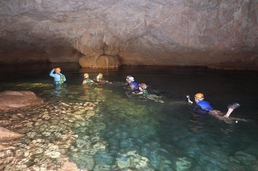 Swimming in the crystalline sinkhole pools 5