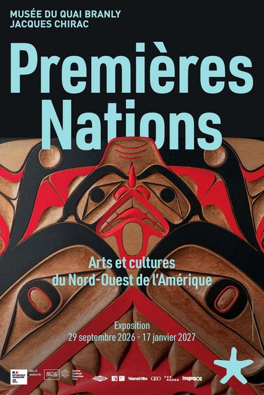 Póster de la exposición 'Premières Nations' en el Musée du Quai Branly, con arte y cultura indígena. 4