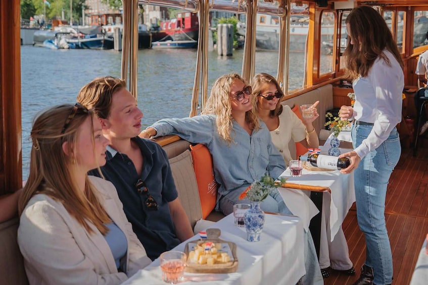 Picture 7 for Activity Amsterdam: Saloon Boat Cruise with optional Cheese & Wine 5