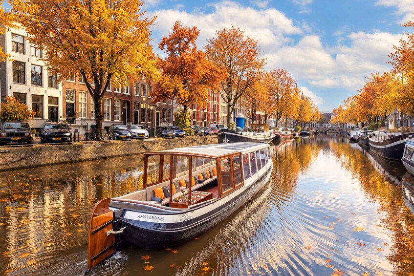 Picture 5 for Activity Amsterdam: Saloon Boat Cruise with optional Cheese & Wine 3