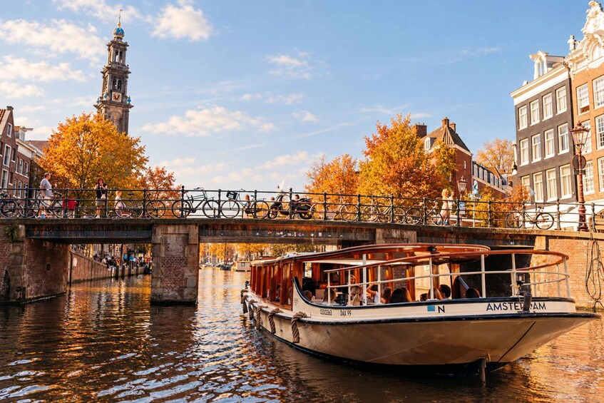 Picture 9 for Activity Amsterdam: Saloon Boat Cruise with optional Cheese & Wine 2