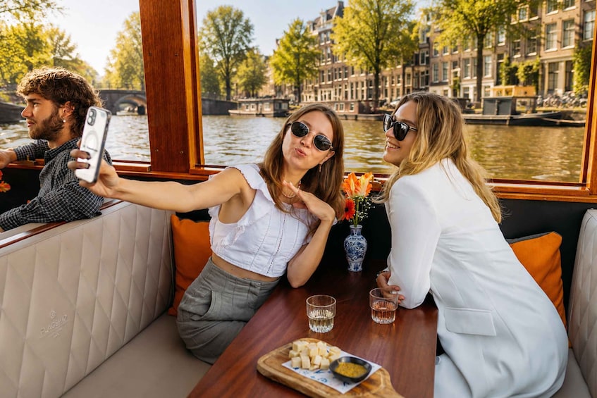 Picture 10 for Activity Amsterdam: Saloon Boat Cruise with optional Cheese & Wine 4