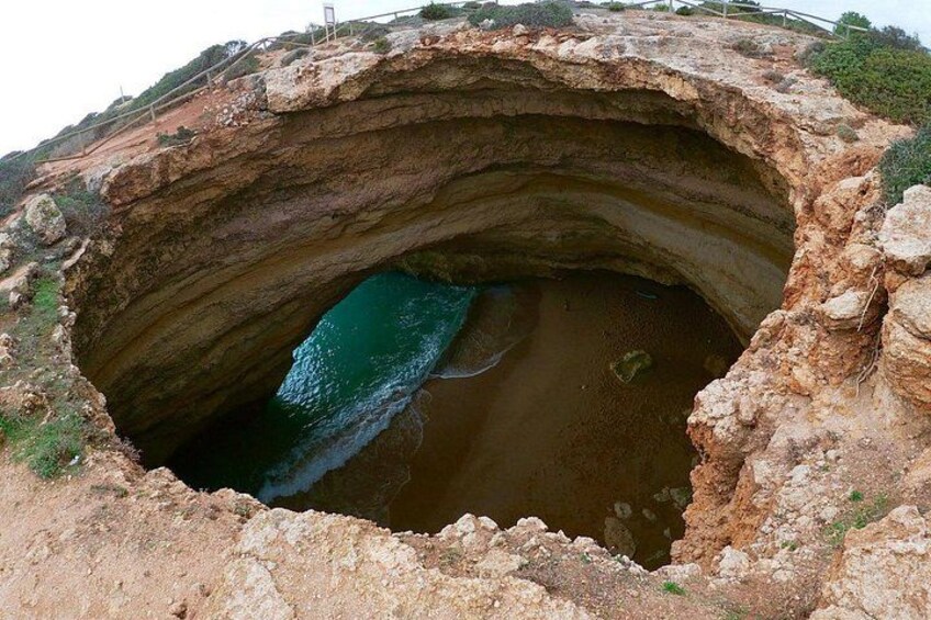 Benagil Cave from the top view 5