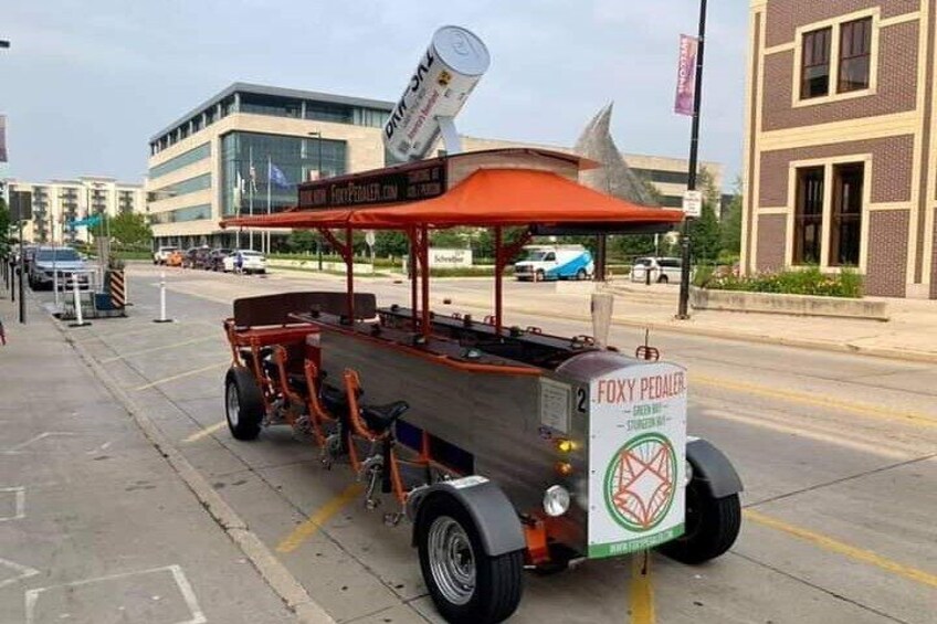 Foxy Pedaler Green Bay Party Bike Private Tour