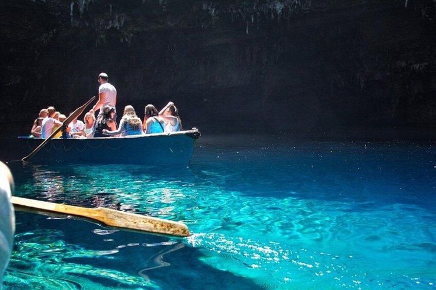 Boat ride in Melissani Lake 5