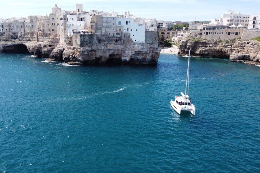 Guided Tour by Catamaran with Aperitif from Polignano a Mare 3