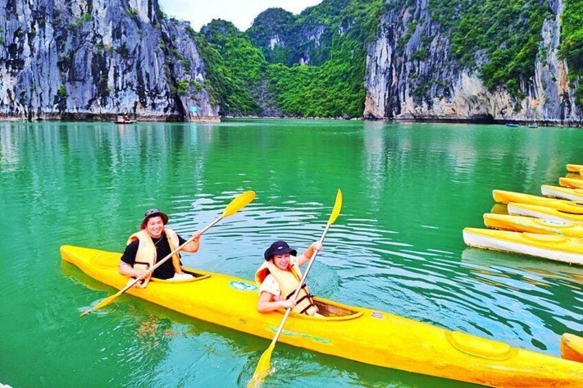 PRIVATE TOUR HALONG BAY ONE DAY with Cave, Kayaking, Bamboo Boat 4