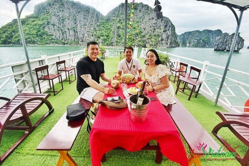 PRIVATE TOUR HALONG BAY ONE DAY with Cave, Kayaking, Bamboo Boat 3
