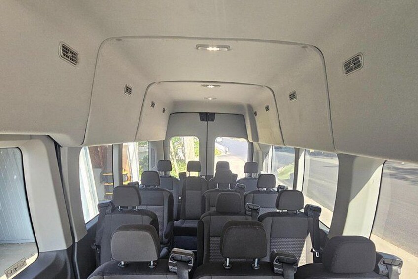 The Beast- Interior of our new 14 passenger van. 2