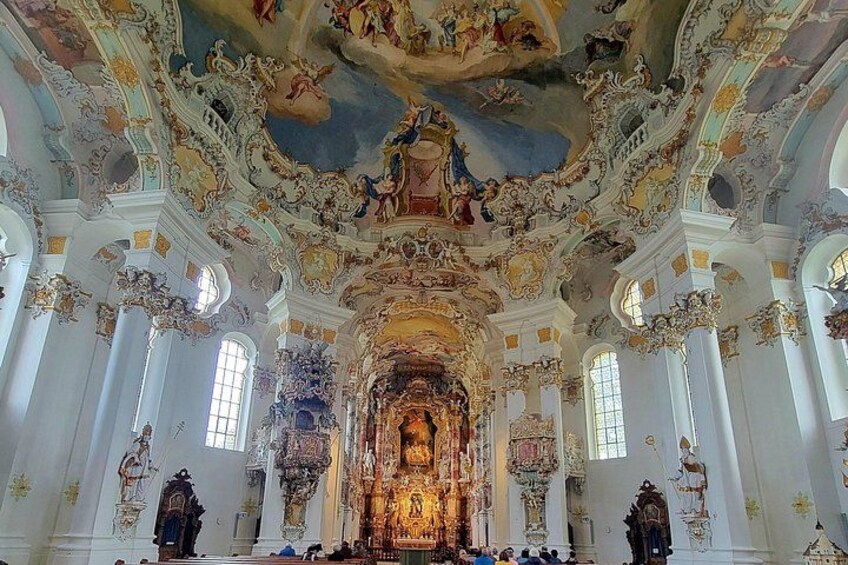 Neuschwanstein, Wieskirche, Oberammergau, Linderhof from Fuessen 2