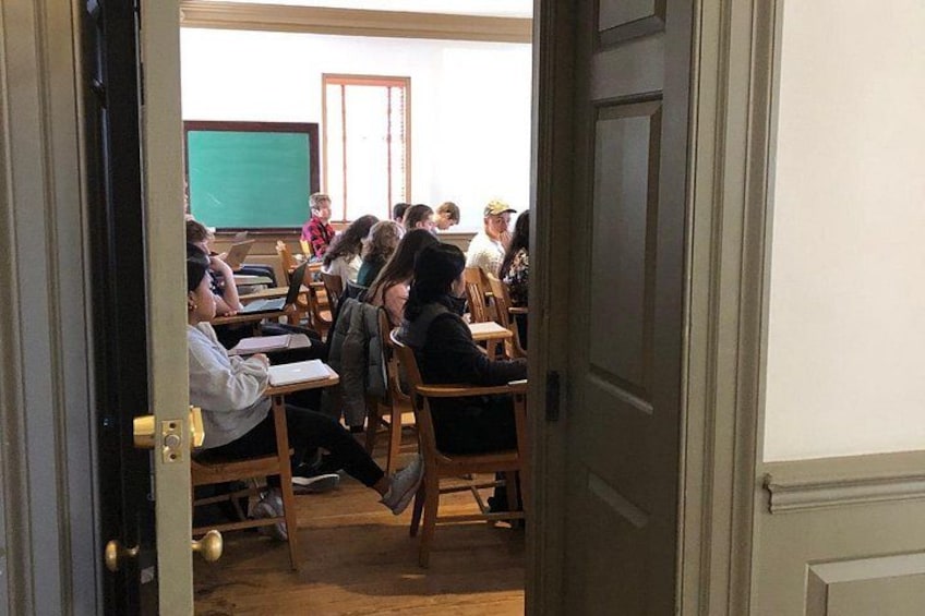 One of the classrooms still in use in the Sir Christopher Wren building 2