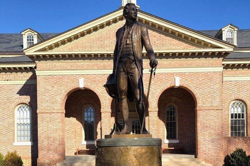 Statute of James Monroe at the College of William & Mary 2