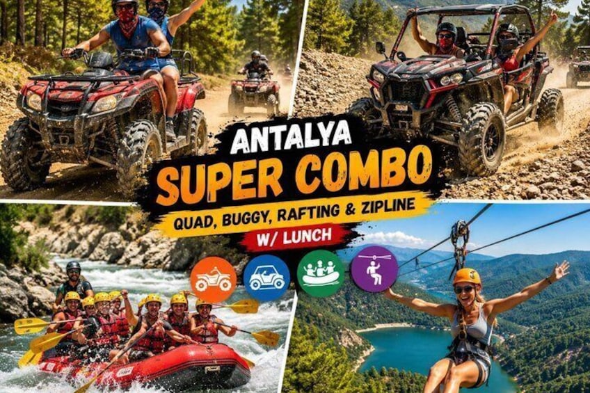 Side Combo Tour Adventure Rafting Quad Zipline Exprience 1
