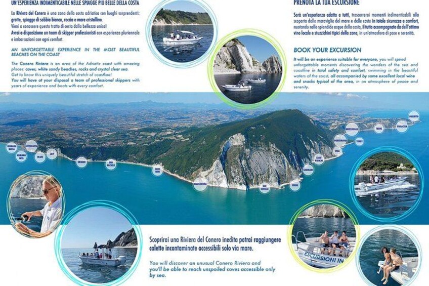 Boat tour all along Conero Riviera 2