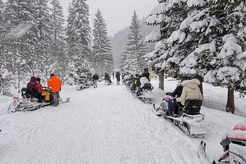 Bucharest: Snowmobile or ATV Quad Bike Tour Carpathian Mountains 1
