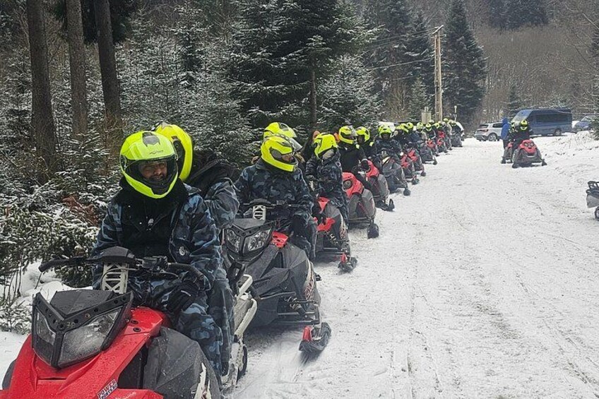 Bucharest: Snowmobile or ATV Quad Bike Tour Carpathian Mountains 2