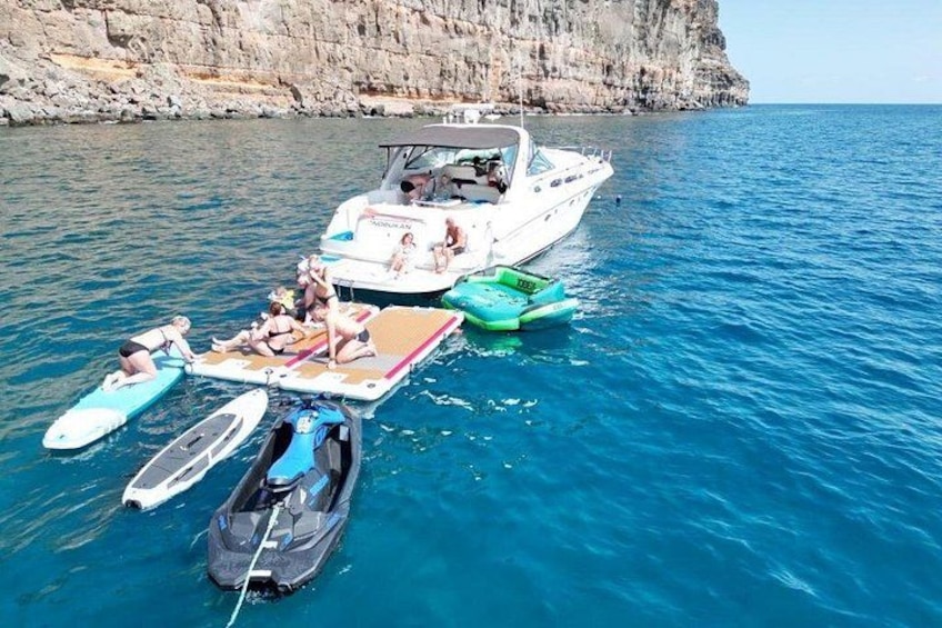 4 Hour Boat Tour with Snorkeling from Puerto Rico and Mogan 5