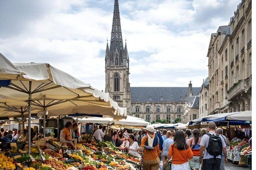Original Bordeaux Old Town & Market Food Tour with wine tasting 1