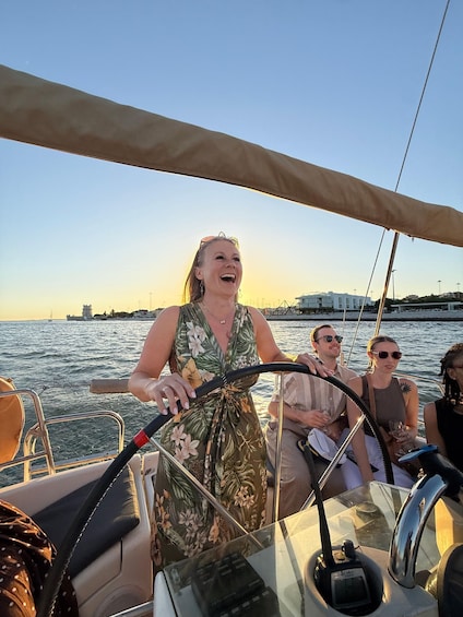 Picture 10 for Activity Lisbon Sunset Sailing – Small Group (max 10) Wine & History 3