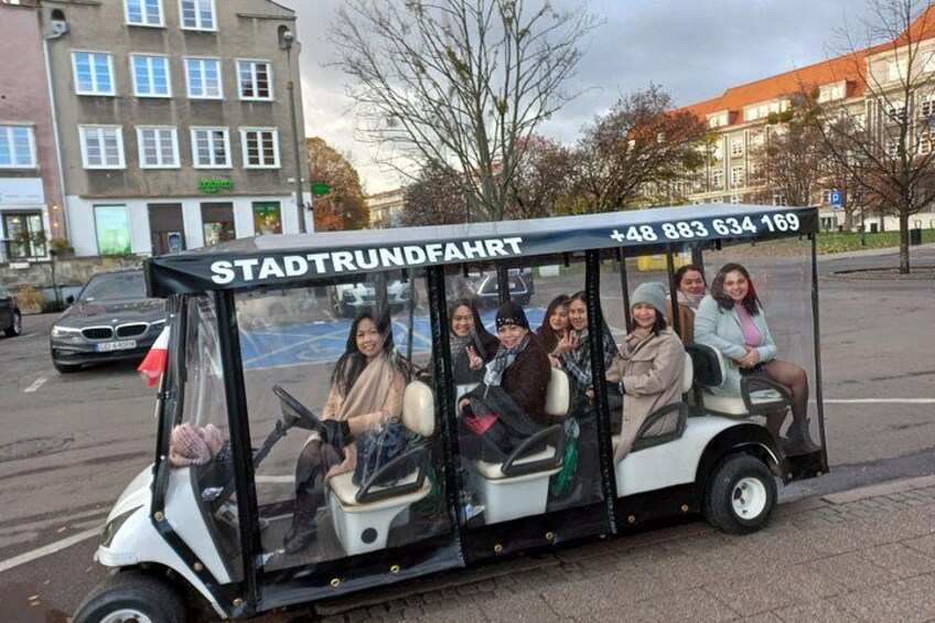 Gdansk: 2H City Sightseeing Tour LIVE GUIDED by Buggy/Golf cart 4