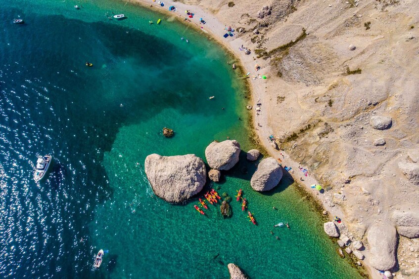 Picture 14 for Activity From Metajna/Novalja: Pag Bay Guided Sea Kayaking Tour 5