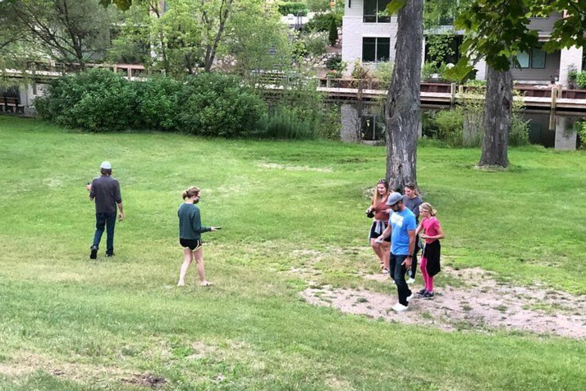 Ghost Hunters exploring Traverse City's first "official" cemetery from the lumber days. 5