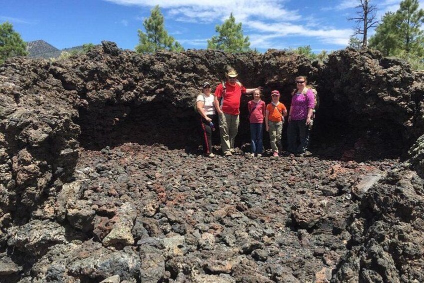 Spatter cone volcano "hornito" in Sunset Crater Volcano National Monument near Flagstaff, Arizona 5