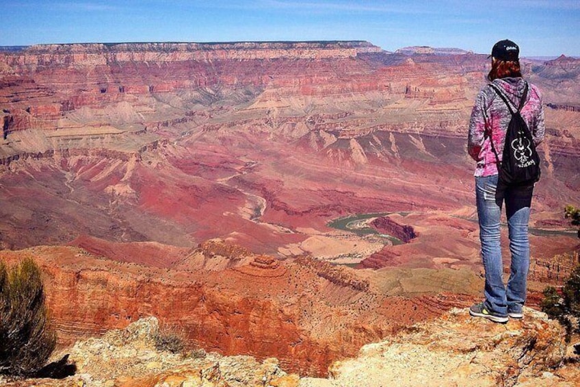Morning view of the Colorado River, Unkar Delta, and Great Unconformity from Lipan Point in Grand Canyon National Park, Arizona 2