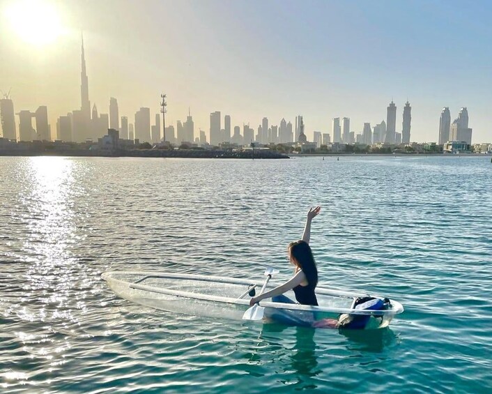 Picture 6 for Activity Dubai: Clear Kayaking Experience with Burj Khalifa View 2