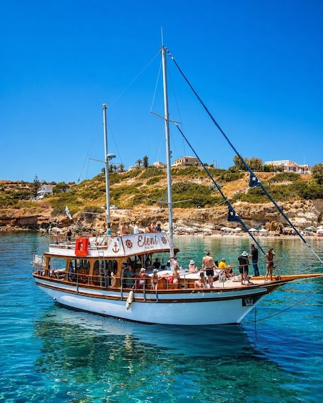Picture 1 for Activity Hersonisos: Boat Cruise with Swim Stops and Lunch 4
