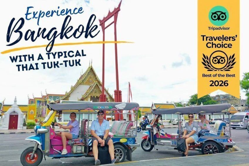 Experience Bangkok with typical Thai tuk-tuk 1