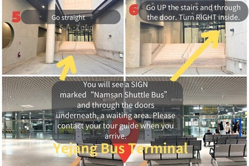 A travel guide for the Namsan Shuttle Bus Terminal. 2